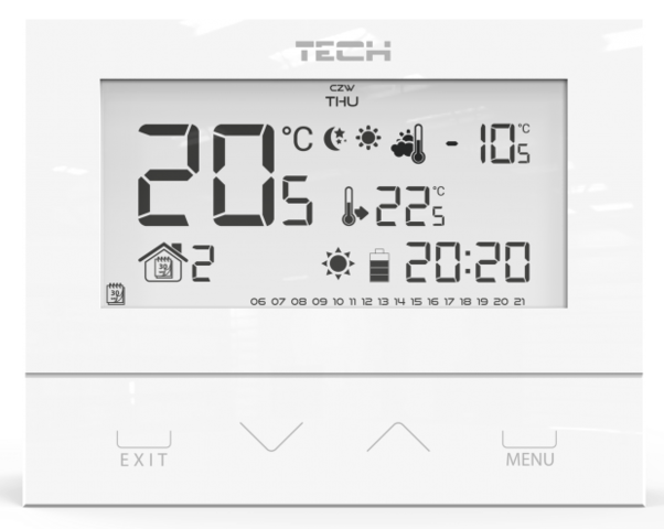 Drátový termostat EU-292 V3