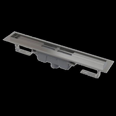 Podlahový žlab s okrajem pro plný rošt, svislý odtok