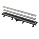 Podlahový žlab s nerezovým okrajem pro oboustranný rošt