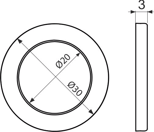 Dvoukomponentní těsnění  1"-1ks
