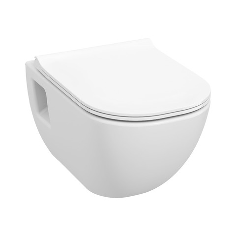 Závěsné WC MIO RIMLESS H820716+sedátko MIO-N SLOWCLOSE bílá-PACK,viditelné uchycení
