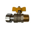 Kulový kohout přímý 3/4" MF plyn s převlečnou maticí