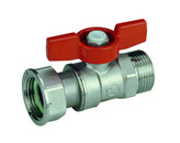 Kulový uzávěr R 254P s převlečnou maticí 3/4"x3/4" vni./vně. motýl, chrom