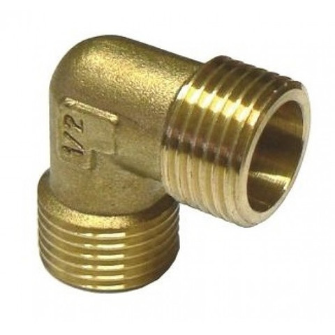 Koleno mosazné 1/2" vnější závity