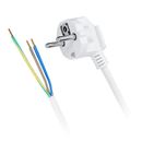 Flexo šňůra 3 x 1,5mm / 2m s vidličkou, bílá