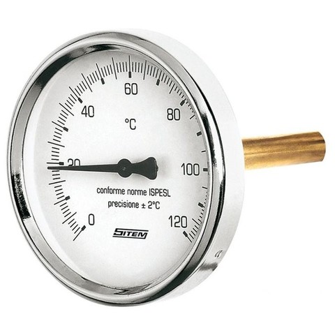 Teploměr rovný T 63/75, 0-120 C vč,jímky