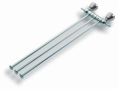 Trojramenný držák chrom