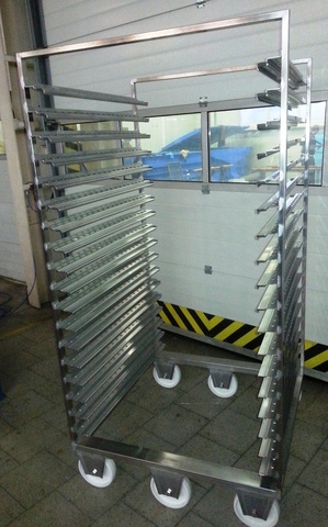 Smoking trolleys are designed for processing of meat products in ...